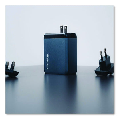 200 W 4-Port GaN Wall Charger, Black/Gray