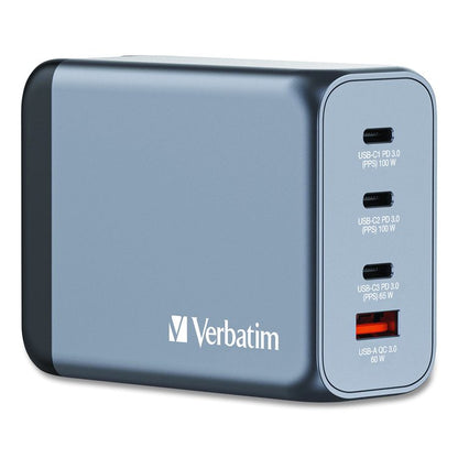 200 W 4-Port GaN Wall Charger, Black/Gray