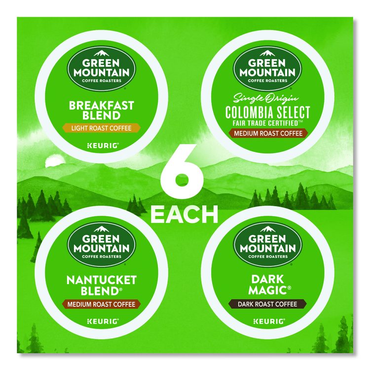 Regular Variety Pack Coffee K-Cups, Assorted Flavors, 96/Carton