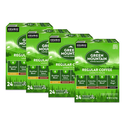 Regular Variety Pack Coffee K-Cups, Assorted Flavors, 96/Carton