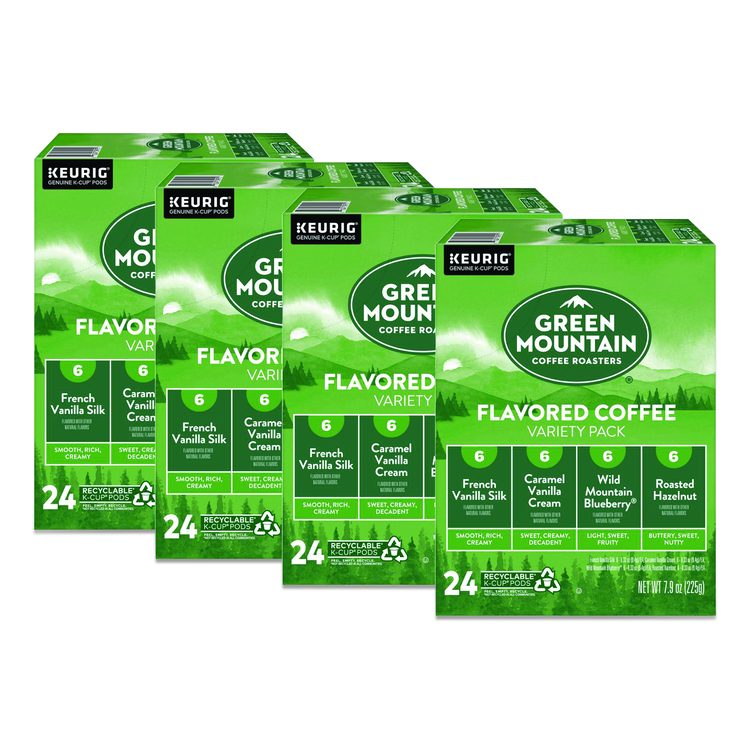 Flavored Variety Coffee K-Cups, Assorted Flavors, 96/Carton