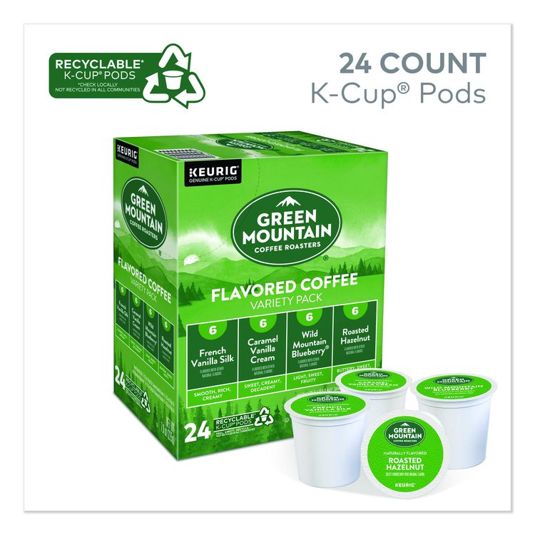Flavored Variety Coffee K-Cups, Assorted Flavors, 96/Carton