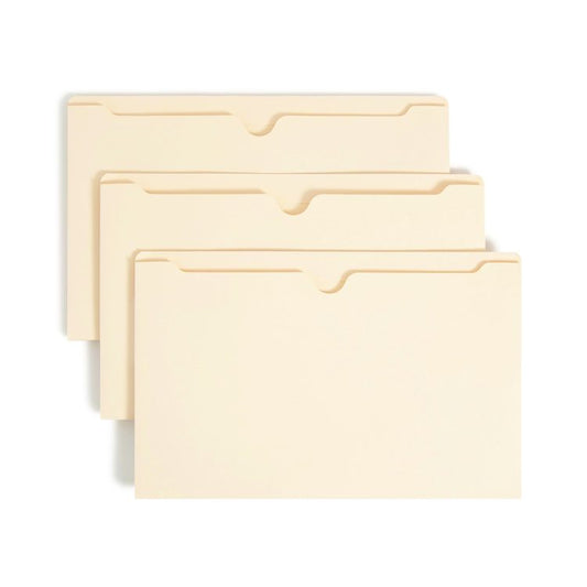 Manila File Jackets, 2-Ply Straight Tab, Legal Size, Manila, 50/Box