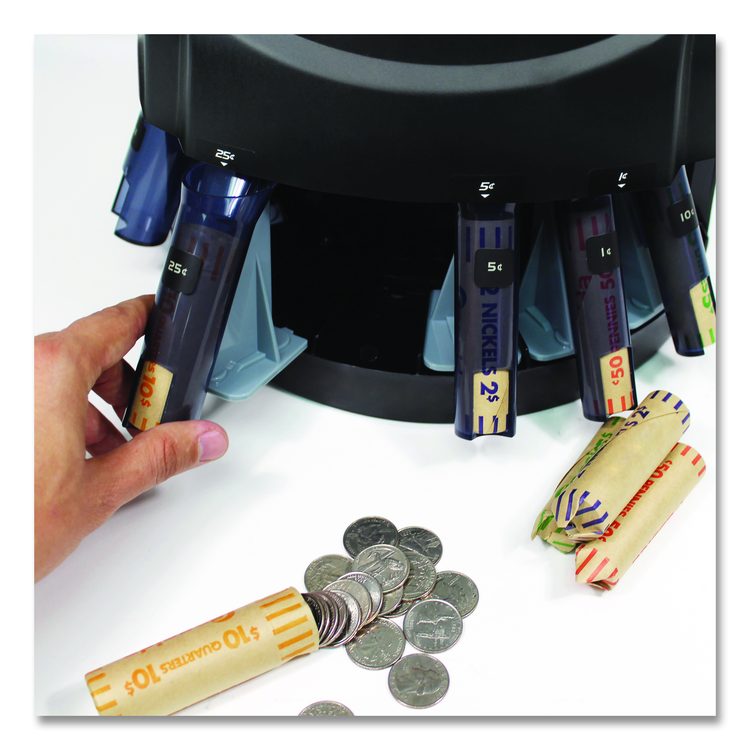 KCS-2000 Coin Sorter, 300 coins/min, 10" x 11.6" x 13.6", Black