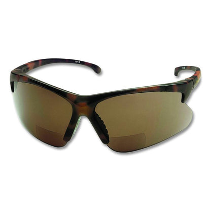 V60 30-06 Readers Safety Sunglasses, 1.5+ Diopter, Tortoise Half Frame, Smoke Dual Lens, 6/Box