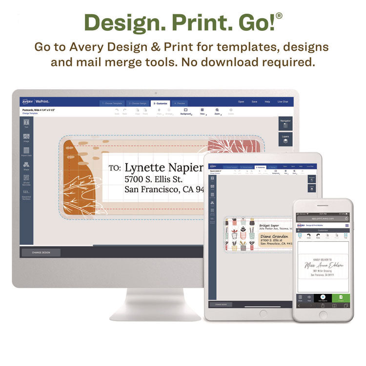 EcoFriendly Mailing Labels, Inkjet/Laser Printers, 2 x 4, White, 10/Sheet, 25 Sheets/Pack
