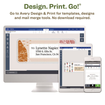 EcoFriendly Mailing Labels, Inkjet/Laser Printers, 0.5 x 1.75, White, 80/Sheet, 100 Sheets/Pack