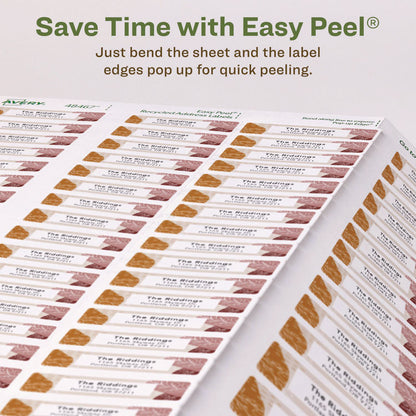 EcoFriendly Mailing Labels, Inkjet/Laser Printers, 0.5 x 1.75, White, 80/Sheet, 100 Sheets/Pack