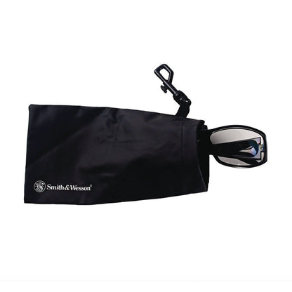 Safety Glasses Carrying Pouch with Belt Clip, 4.25 x 0.25 x 4.25, Black, 12/Carton