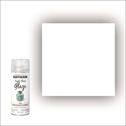 Specialty Triple Thick Glaze Spray Paint, High Gloss Clear, 12 oz Aerosol Can, 6/Carton