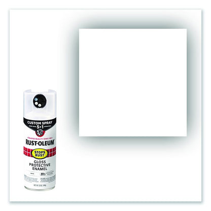 Stops Rust 5-in-1 Spray Paint, Gloss White, 12 oz Aerosol Can