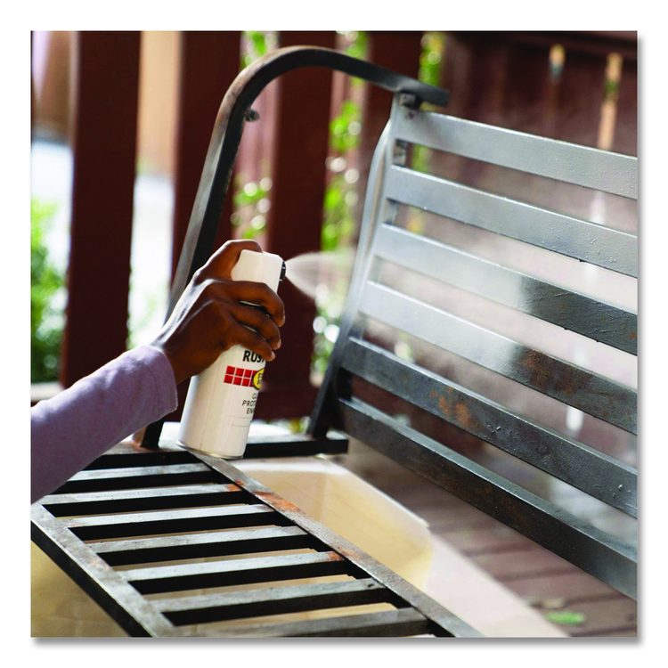 Stops Rust 5-in-1 Spray Paint, Gloss White, 12 oz Aerosol Can
