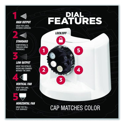 Stops Rust 5-in-1 Spray Paint, Flat White, 12 oz Aerosol Can, 6/Carton