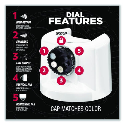 Stops Rust 5-in-1 Spray Paint, Satin White, 12 oz Aerosol Can, 6/Carton