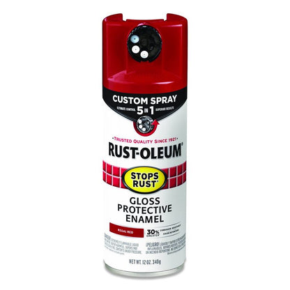 Stops Rust 5-in-1 Spray Paint, Gloss Regal Red, 12 oz Aerosol Can, 6/Carton