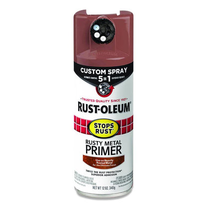 Stops Rust 5-in-1 Spray Paint, Rusty Metal, 12 oz Aerosol Can, 6/Carton
