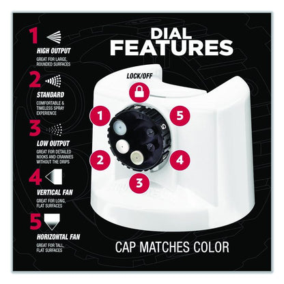 Stops Rust 5-in-1 Spray Paint, White, 12 oz Aerosol Can, 6/Carton