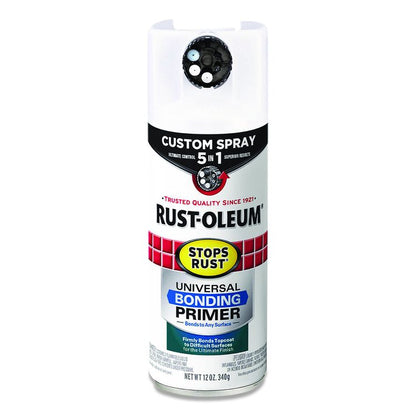 Stops Rust 5-in-1 Spray Paint, White, 12 oz Aerosol Can, 6/Carton