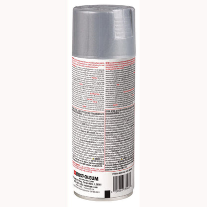 High Heat Enamel Spray Paint, Flat Silver, 12 oz Aerosol Can, 6/Carton