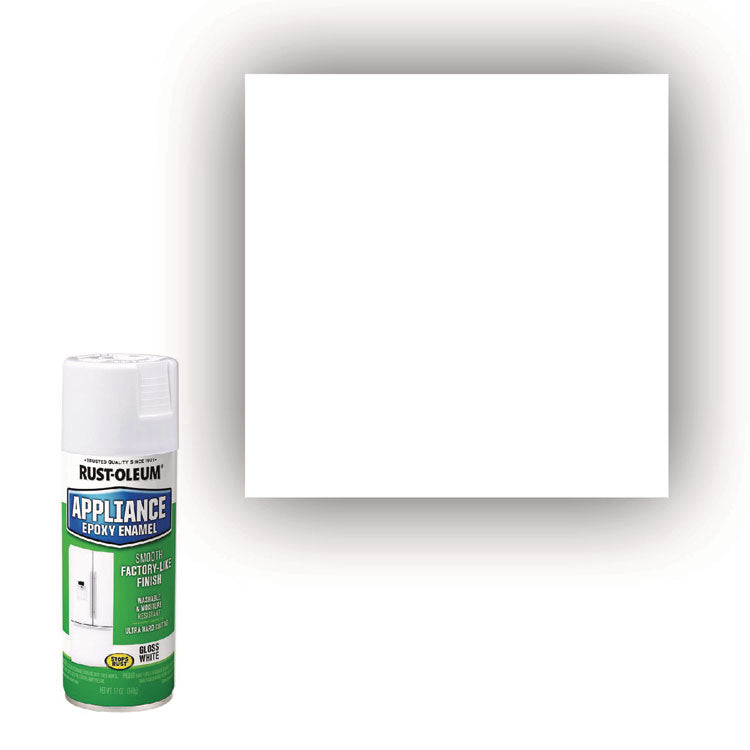 Specialty Appliance Epoxy Spray Paint, Gloss White, 12 oz Aerosol Can, 6/Carton