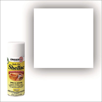 Clear Bulls Eye Shellac Spray, Gloss Clear, 12 oz Aerosol Can, 6/Carton
