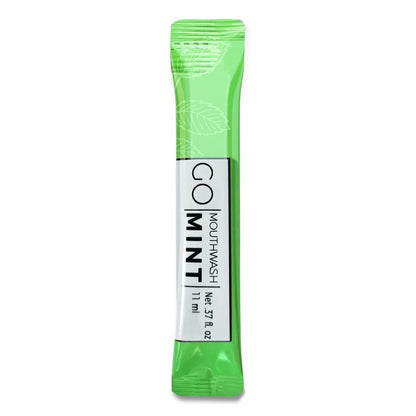 Individual Mouthwash Packets, Mint Flavor, 0.37 oz Packet, 5/Pack, 12 Packs/Box