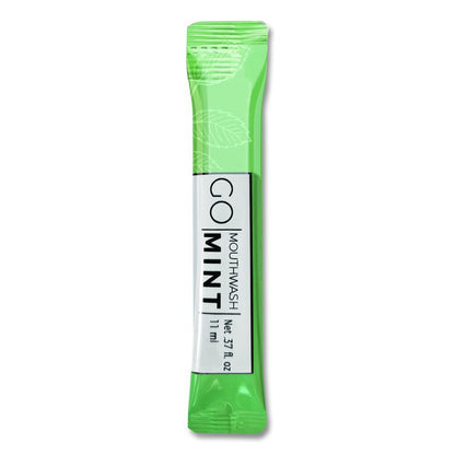 Individual Mouthwash Packets, Mint Flavor, 0.37 oz Packet, 250/Box