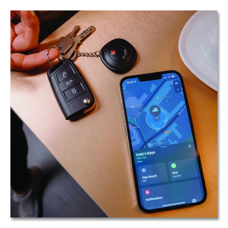 My Finder Bluetooth Tracker for Apple iOS, Black