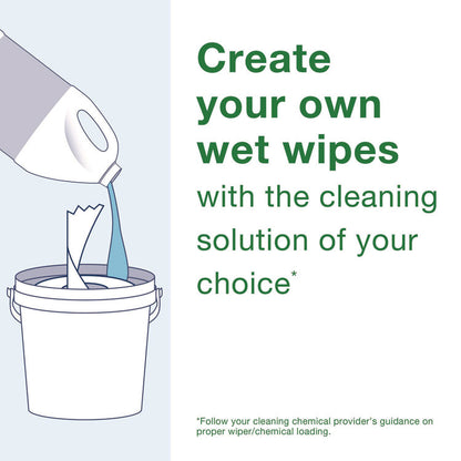 Everwipe by Tork Chem-Ready Wiping Rolls, 1-Ply, 12 x 10.5, White, 90 Sheets, 6 Rolls/Carton