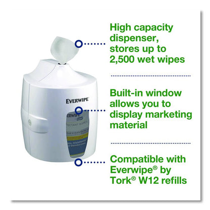 Centerfeed Wet Wipe Dispenser, 10.04 x 10.73 x 13.18, White