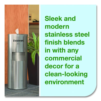 Stainless Steel Wet Wipe Stand, 15 x 15 x 37.25, Stainless Steel