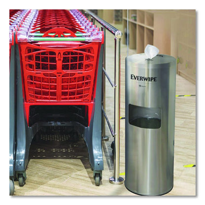 Stainless Steel Wet Wipe Stand, 15 x 15 x 37.25, Stainless Steel
