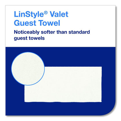 LinStyle Valet Guest Towel, 1-Ply, 11.5 x 17, White, 100/Pack, 5 Packs/Carton