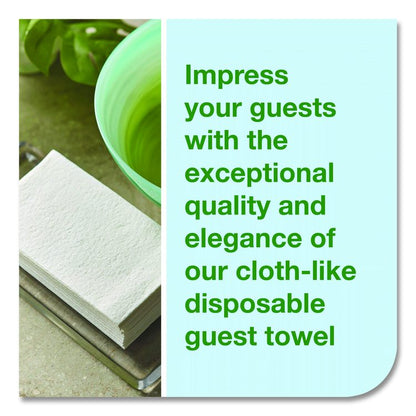 LinStyle Valet Guest Towel, 1-Ply, 11.5 x 17, White, 100/Pack, 5 Packs/Carton