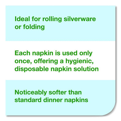 LinStyle Valet Guest Towel, 1-Ply, 11.5 x 17, White, 100/Pack, 5 Packs/Carton