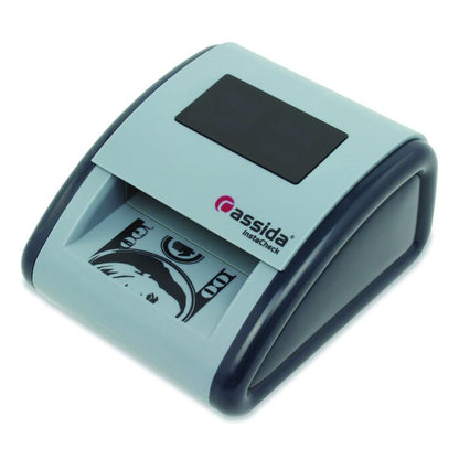 InstaCheck Counterfeit Detector for USD, 6 Detection Methods, 4.2" x 5.1" x 2.7", Gray
