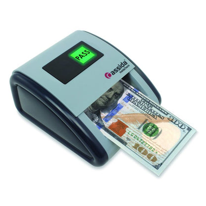 InstaCheck Counterfeit Detector for USD, 6 Detection Methods, 4.2" x 5.1" x 2.7", Gray