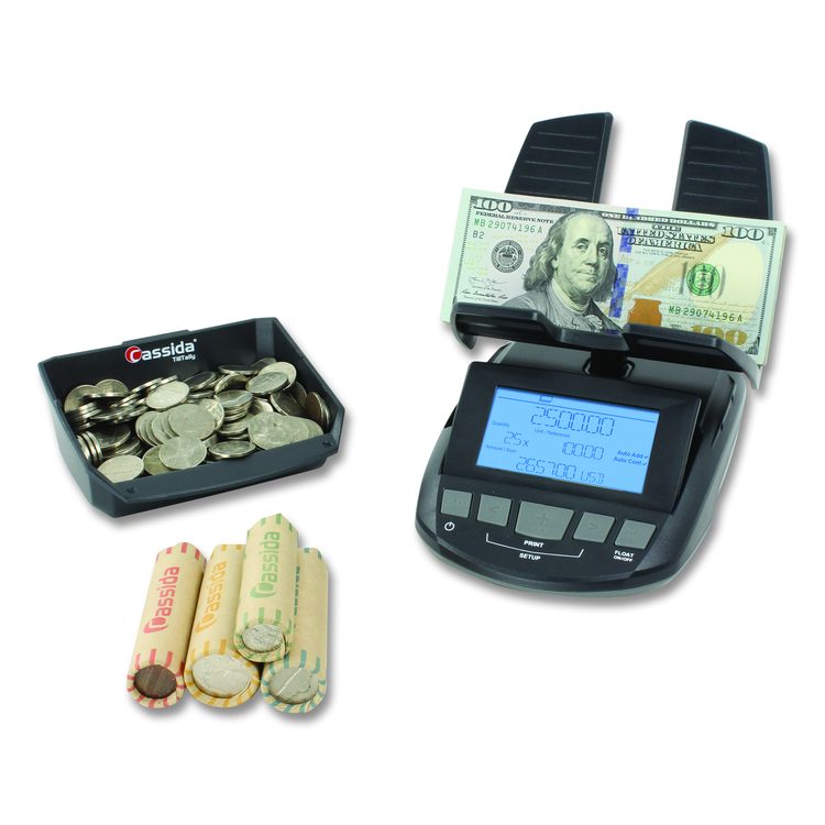 TillTally Money Scale, 1 lb Capacity, 6 x 3 Platform, Black