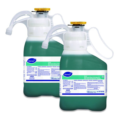 Crew Restroom Floor and Surface SC Non-Acid Disinfectant Cleaner, Fresh Scent, 1.4 L SmartDose, 2/Carton