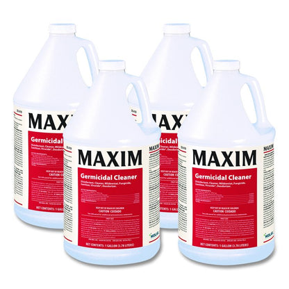 Germicidal Cleaner, Lemon Scent, 1 gal Bottle, 4/Carton