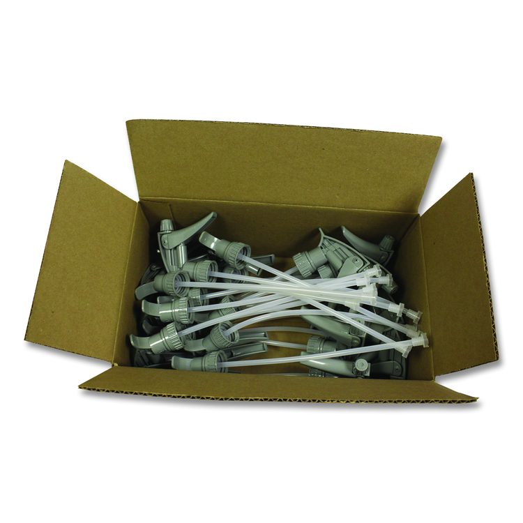 Chemical-Resistant Trigger Sprayer 320CR, Fits 16 to 24 oz Bottles, 9.5" Tube, Gray, 24/Carton