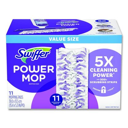 PowerMop Mopping Pads, 11.41 x 5.31, 11/Box, 2 Boxes/Carton