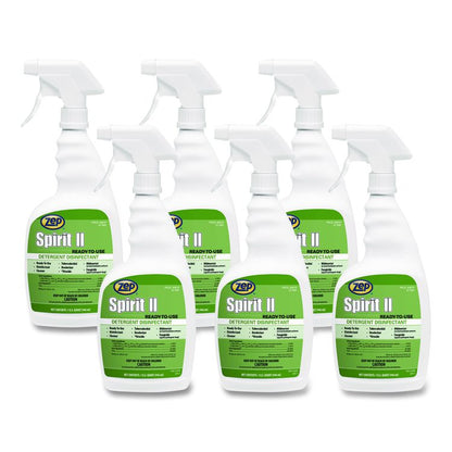 Spirit II Ready-to-Use Disinfectant, Citrus Scent, 32 oz Spray Bottle, 12/Carton