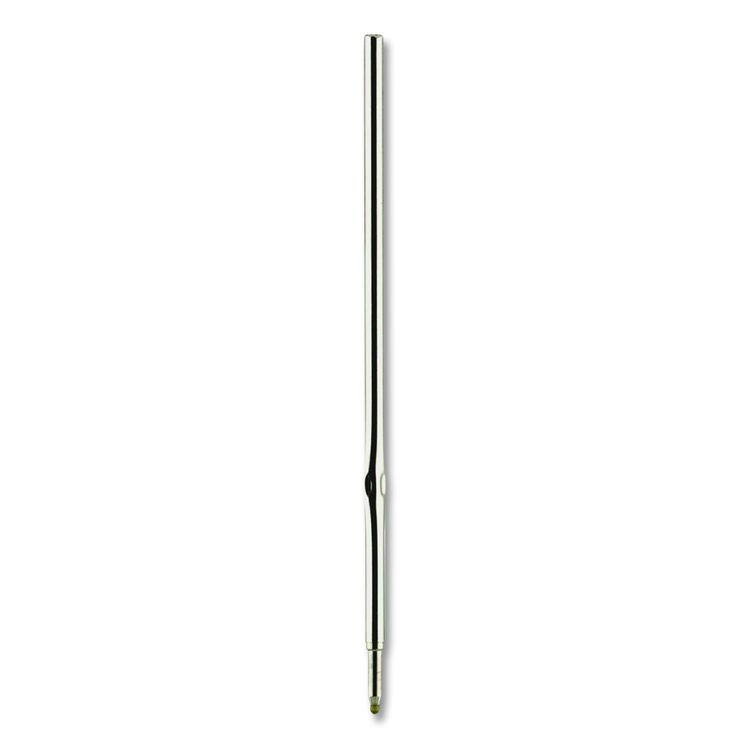 F-Series Ballpoint Stainless Steel Pen Refill, Fine 0.8 mm Conical Tip, Black Ink, 2/Pack