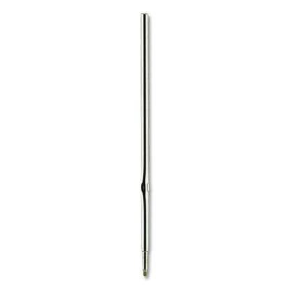 F-Series Ballpoint Stainless Steel Pen Refill, Fine 0.8 mm Conical Tip, Black Ink, 2/Pack