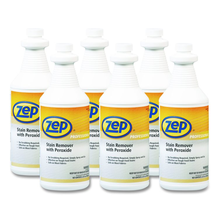Stain Remover with Peroxide, Unscented, 32 oz Bottle, 6/Carton
