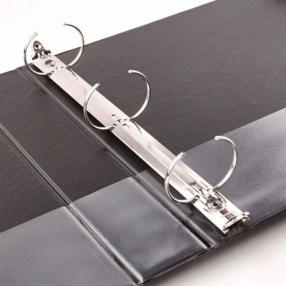 Economy Non-View Binder with Round Rings, 3 Rings, 3" Capacity, 11 x 8.5, Blue, (4600)