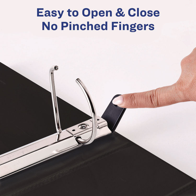 Heavy-Duty Non Stick View Binder with DuraHinge and Slant Rings, 3 Rings, 3" Capacity, 11 x 8.5, White, (5604)