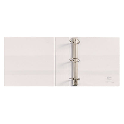Heavy-Duty Non Stick View Binder with DuraHinge and Slant Rings, 3 Rings, 3" Capacity, 11 x 8.5, White, (5604)