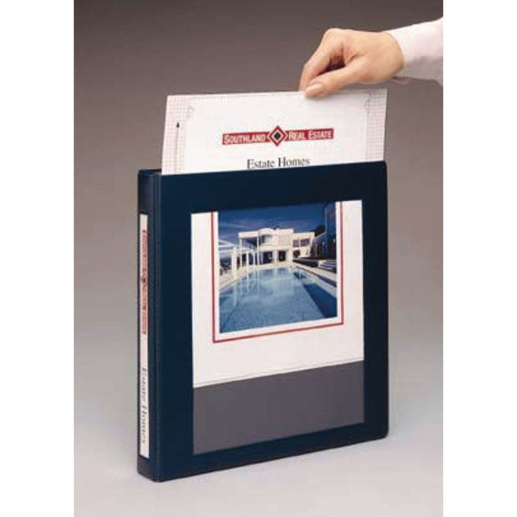Framed View Heavy-Duty Binders, 3 Rings, 1.5" Capacity, 11 x 8.5, Black